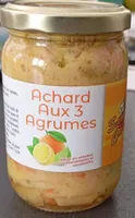 Achard aux trois agrumes