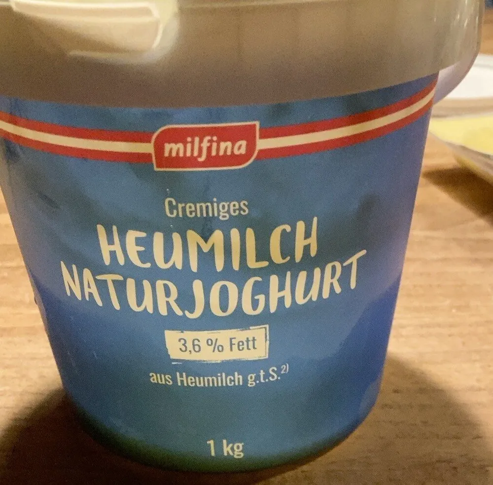 Heumilch Natur Joghurt