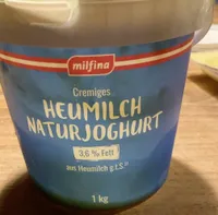 Heumilch Natur Joghurt