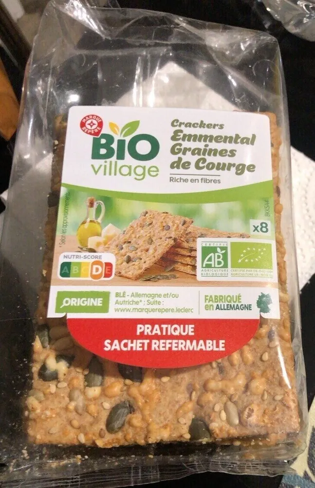 Crackers emmental graines de courges