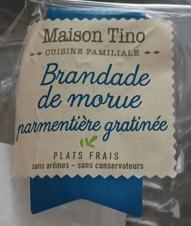 Brandade de morue parmentière gratinée