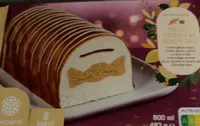 Buche glacée vanille caramel au beurre salé