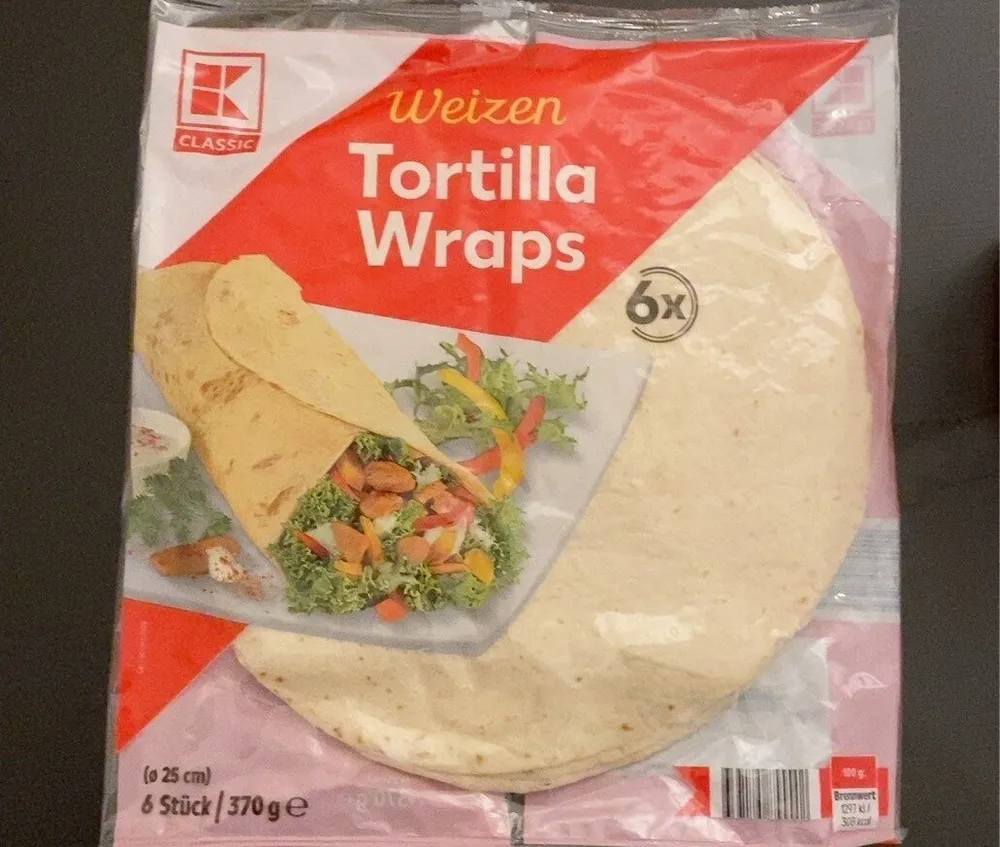 Weizen Tortilla Wraps