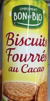 Biscuit fourres cacao