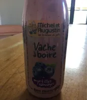 Vache a boire myrtilles sauvages