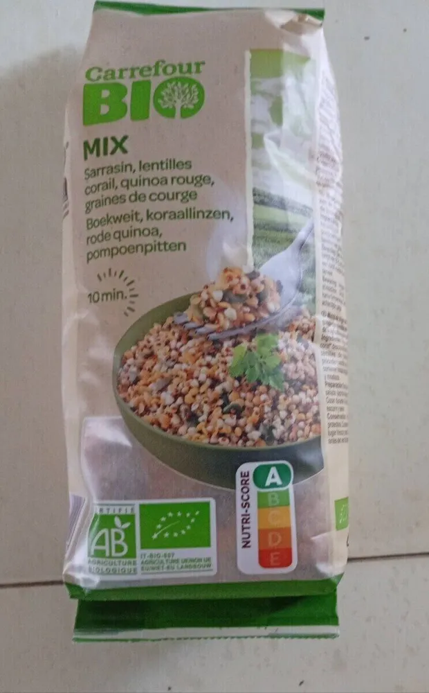 MIX (sarrasin, lentilles corail, quinoa rouge,graines de courge