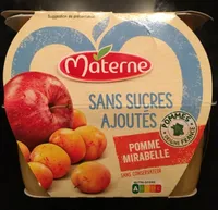 Materne pomme mirabelle sans sucres ajoutés