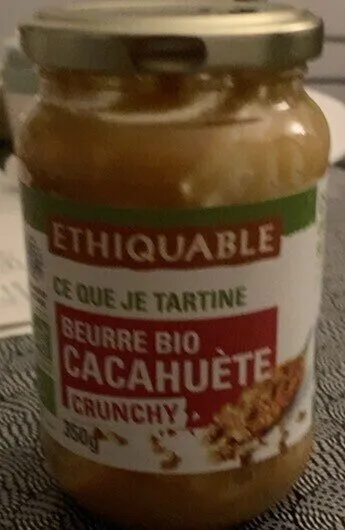 Beurre bio cacahuète crunchy