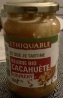 Beurre bio cacahuète crunchy