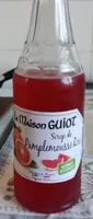 Sirop de pamplemousse rose