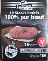 10 steaks hachés 100 % pur bœuf
