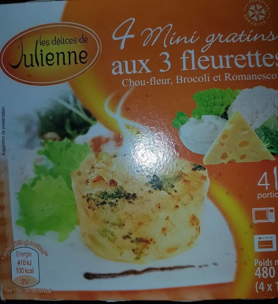 Mini gratins aux 3 fleurettes