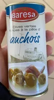 Olives vertes farcies à la pâte d’auchois