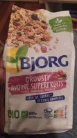 Crousti avoine super fruits cassis cramberry myrtille