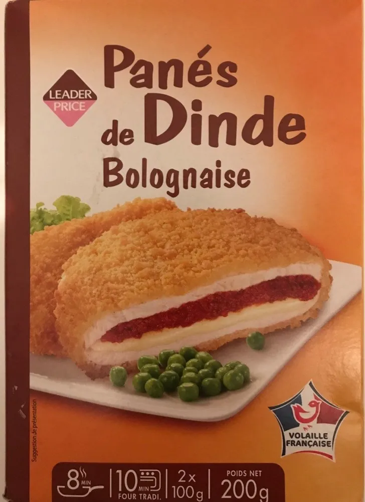 Panés de dinde bolognaise