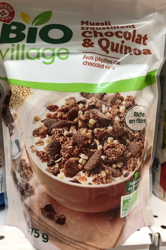Muesli croustillant chocolat&quinoa