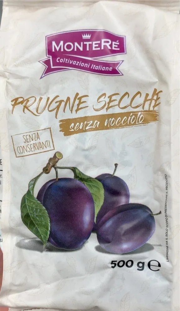 Prugne secche senza nocciolo
