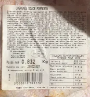 Lasagnes sauce parmesan