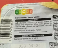 Crème dessert vanille