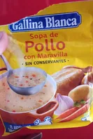 Sopa de pollo con maravilla sin conservantes
