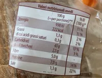 Pane di segale affettato