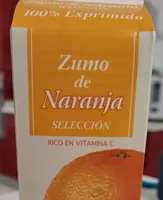 Zumo de naranja 100 por 100 exprimido