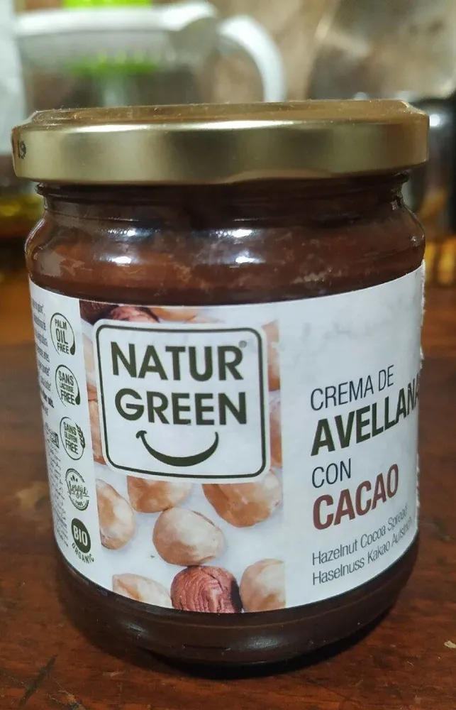 Crema de avellanas con Cacao