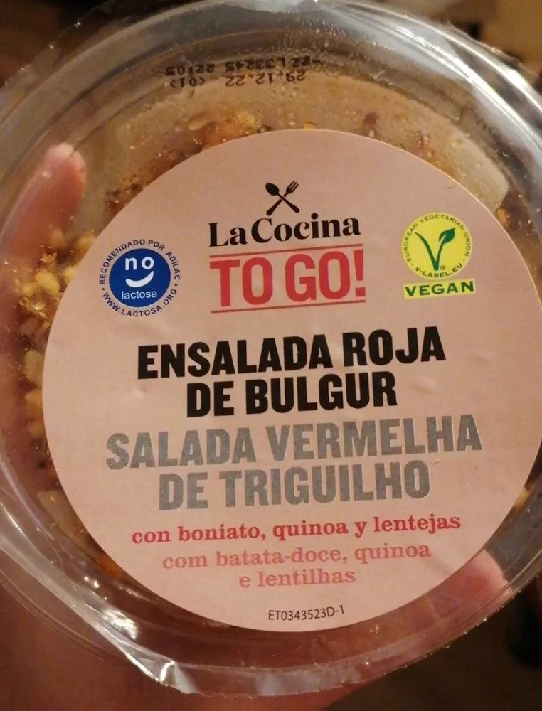 Ensalada roja de bulgur