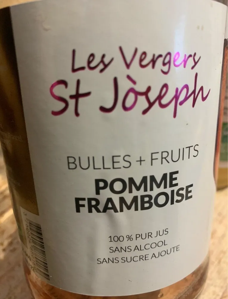 Bulles + fruits pomme framboise