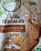 Sablés cereales Graines Chia et Lin