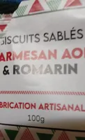 Biscuits sables parmesan ,&romarin