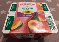 Postre vegetal con melocotón