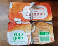Flan vanille nappé caramel au lait entier