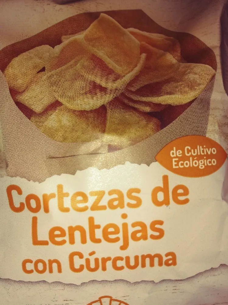 Cortezas de lentejas con cúrcuma