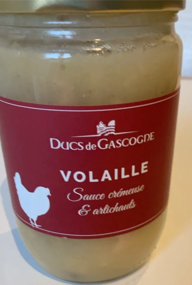 Volaille sauce cremeuse et artichauts