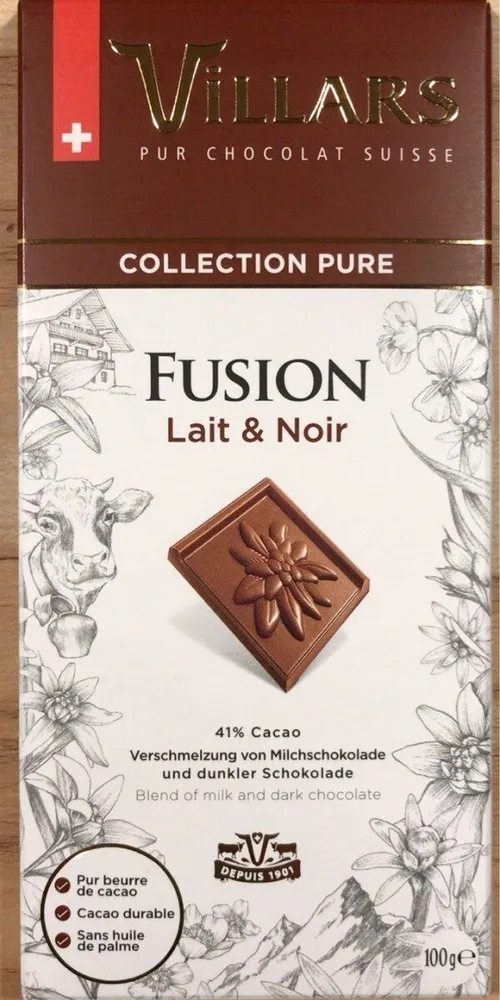Fusion lait et noir