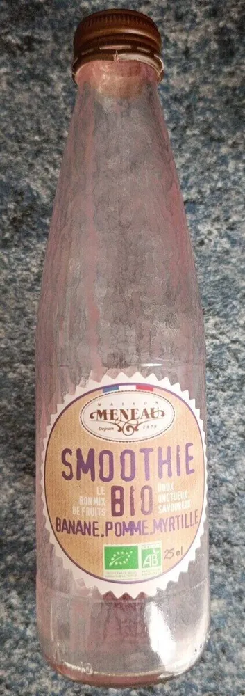 Smoothie Bio banane pomme myrtille