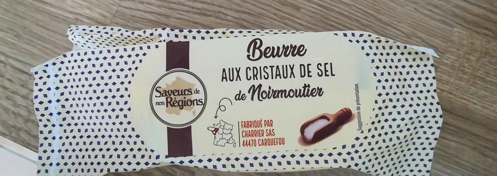 Beurre aux cristaux de sel