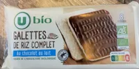 Galettes de riz complet au chocolat au lait