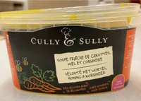 Soupe fraiche de carottes, miel er coriandre