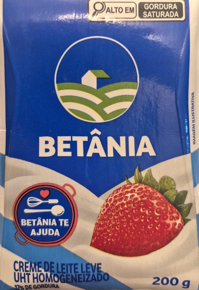 CREME DE LEITE LEVE UHT HOMOGENEIZADO