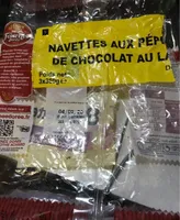 Navettes aux pépites de chocolat au lait