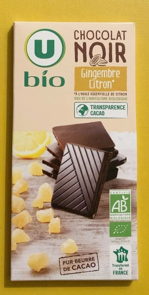Chocolat Noir Gingembre Citron