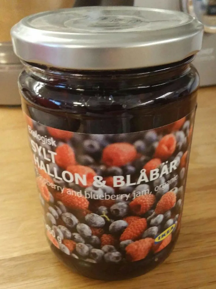 Sylt Hallon & Blabar (bosbessen / Frambozenjam) Pot 450 Gram