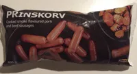 Prinskorv - Saucisses de porc et de bœuf