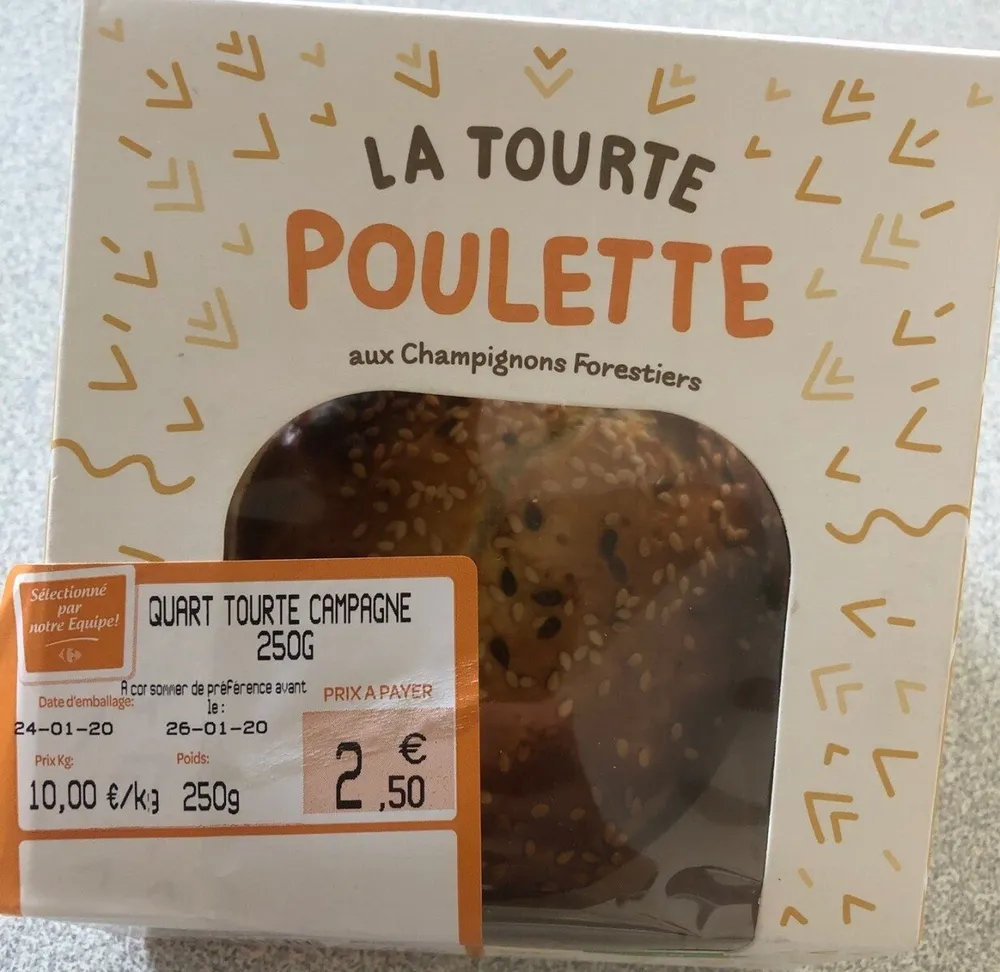 La tourte poulette