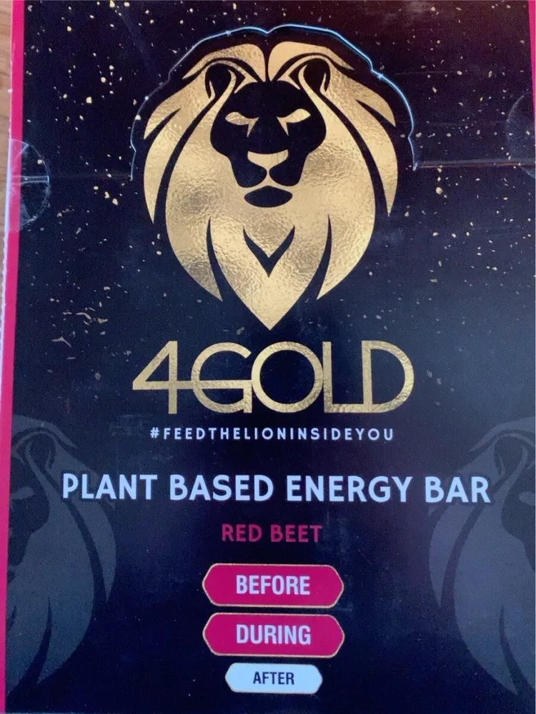 Plant based energy bar red beet