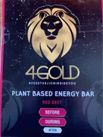 Plant based energy bar red beet