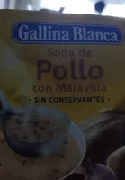 Sopa de pollo con maravilla