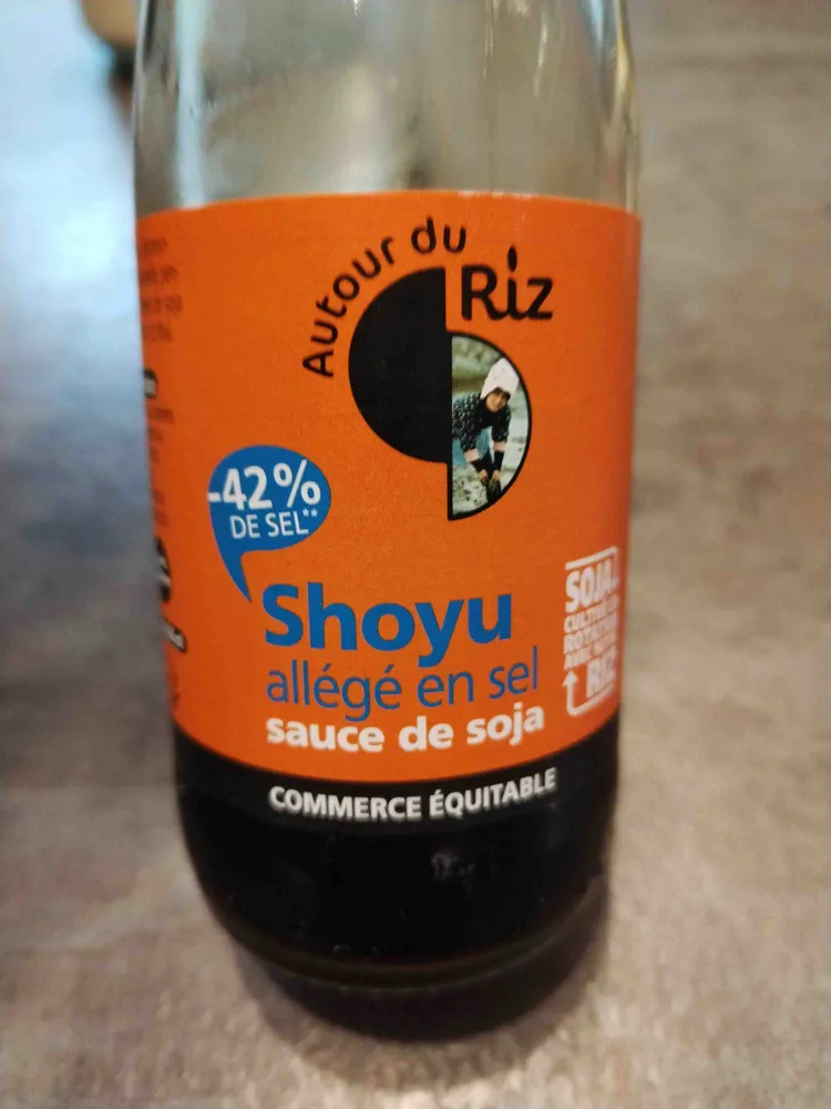 Sauce soja allégée en sel
